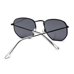 Women's Retro Square "Cool Hottie" Metal Sunglasses