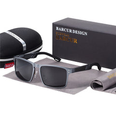 Men's Aluminium 'Prime' Square Sunglasses