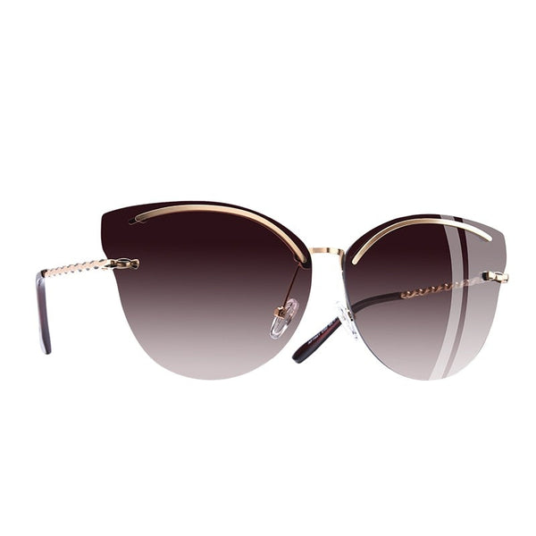 Women's Oversized 'Fiesty' Cat Eye Sunglasses