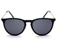 Unisex Retro 'Snazzy' Round Sunglasses