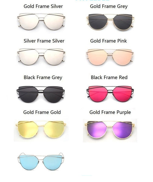 Women's Cat Eye 'The Glam' Metal Sunglasses