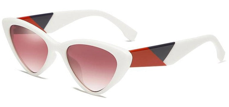 Women's Cat Eye 'Happy Color ' Plastic Sunglasses
