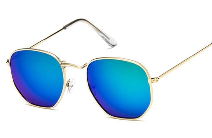 Women's Oversized Square 'Tweetie' Metal Sunglasses