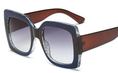 Women's Oversized Square 'Fester' Plastic Sunglasses