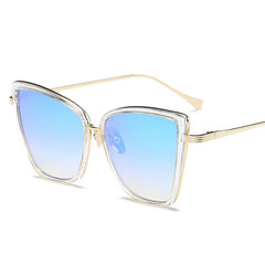 Women's Vintage Cat Eye 'Fiery' Gradient Sunglasses