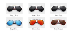 Women's Aluminum 'Better in Red' Square Sunglasses