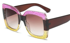 Women's Oversized Square 'Fester' Plastic Sunglasses