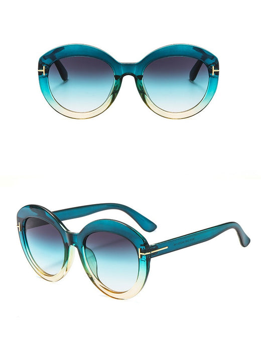 Women's Retro Round 'Galaxy' Plastic Sunglasses