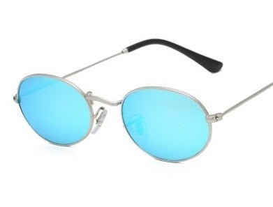 Men's Retro Oval 'Master Dirp ' Metal Sunglasses