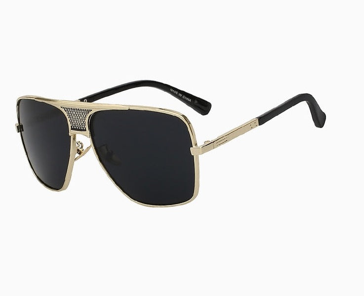 Men's Oversized Aviator 'Boss M' Metal Sunglasses