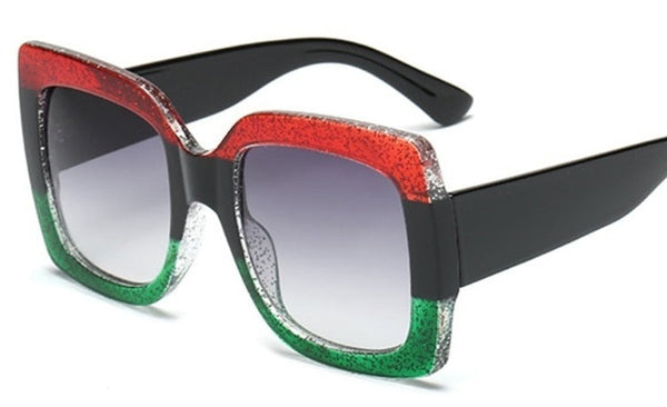 Women's Oversized Square 'Fester' Plastic Sunglasses