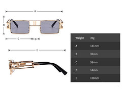 Men's Rectangular 'Snowshades' Gradient Sunglasses