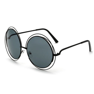 Women's Vintage Round 'Alchemy' Metal Sunglasses