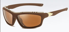 Men's Polarized 'The Tank' Plastic Sports Sunglasses