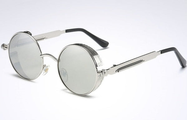 Men's Polarized Round 'Blake' Metal Sunglasses