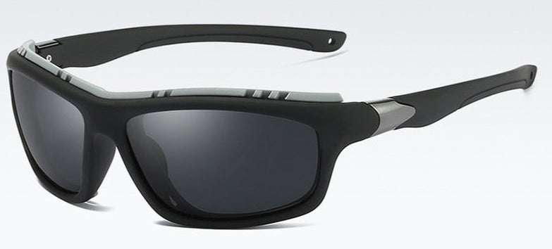 Men's Polarized 'The Tank' Plastic Sports Sunglasses
