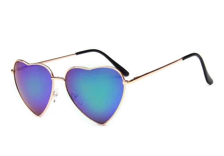 Women's Heart 'Love Me One' Metal Sunglasses