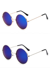 Men's Classic Round 'Circles' Metal Sunglasses