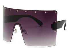 Women's Oversized Square 'Orduha' Plastic Sunglasses