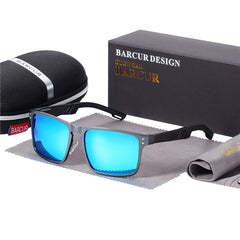 Men's Aluminium 'Prime' Square Sunglasses