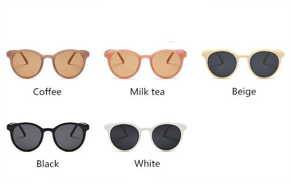 Women's Round 'Summer Bleach' Plastic Sunglasses