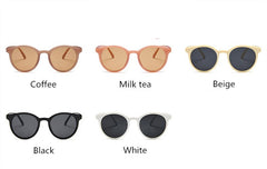 Women's Round 'Summer Bleach' Plastic Sunglasses