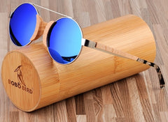 Women's Polarized Round 'Vienna ' Wooden Sunglasses