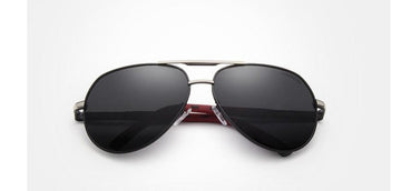 Women's Aluminum 'Better in Red' Square Sunglasses