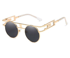 Men's Round Vintage 'Sturdy' Metal Sunglasses  Sunglasses