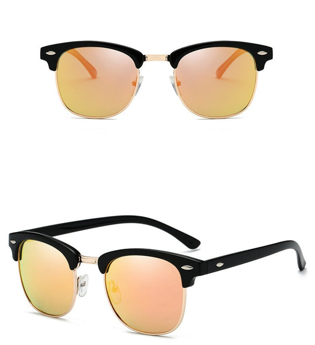 Men's Retro Square 'Big Boss' Polarized Sunglasses