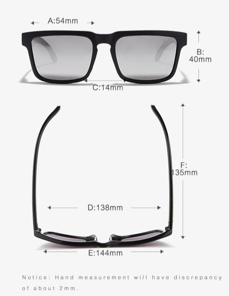 Men's Square 'Eye-Catching' Polarized Sunglasses