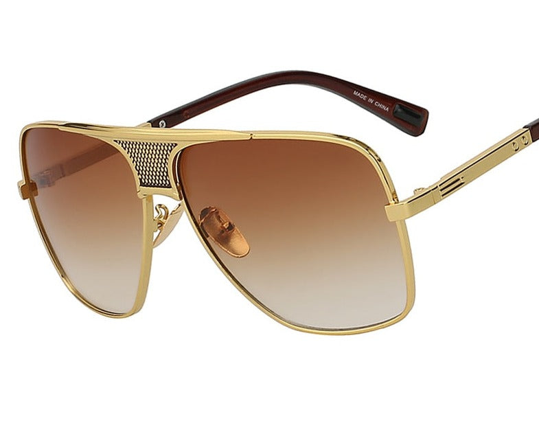 Men's Oversized Aviator 'Boss M' Metal Sunglasses