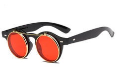 Men's Vintage Round 'Jack Land' Metal Sunglasses