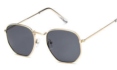 Women's Oversized Square 'Tweetie' Metal Sunglasses