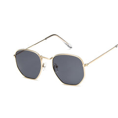 Women's Retro Square "Cool Hottie" Metal Sunglasses