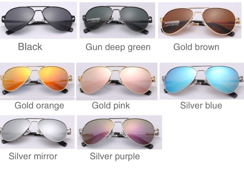 Men's Polarized 'Nitro' Aviator UV400 Sunglasses