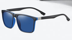 Men's Polarized Oval 'Ossian' Plastic Sunglasses