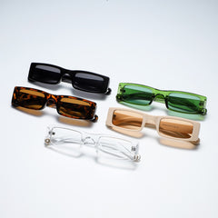 Unisex Rectangular 'Ervin' Plastic Sunglasses