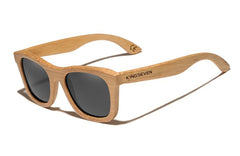 Men's Retro Square 'Forest Man' Wooden Sunglasses