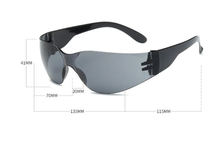 Unisex Cycling 'Block Luxe' Plastic Sunglasses
