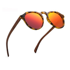 Men's Wood 'Paw Print' Polarized Sunglasses