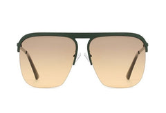 Women's Oversized Square Rimless 'Kassiani' Metal Sunglasses