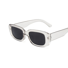 Women's Black Leopard 'Signivision' Rectangle Sunglasses