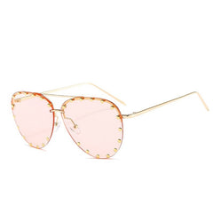 Women's Round 'Margarette' Metal Sunglasses