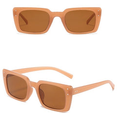 Women's Vintage Rectangle 'Areo' Plastic Sunglasses