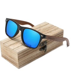 Men's Wayfarer 'Basty' Wooden Sunglasses