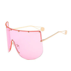 Women's Oversized 'Full Force' Rimless Square Sunglasses