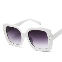 Women's Luxury Square 'Kissed' Plastic Sunglasses