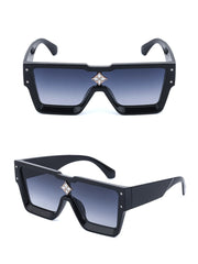 Women's Square 'Shanaia Twain' Plastic Sunglasses