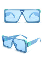 Men's Oversized 'Conjoined' Square Sunglasses